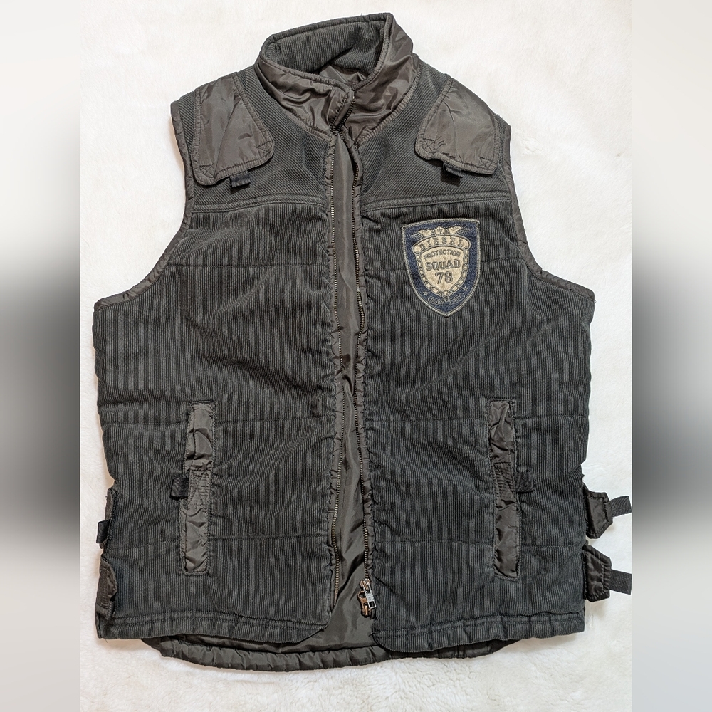 Sold Diesel Corduroy Black Foot Diesel Tribe Vest